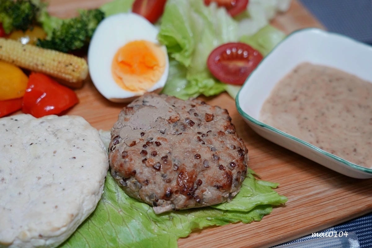 宅配美食｜麥斯盒子減醣手工漢堡排～單一包裝、加熱即食，健身、