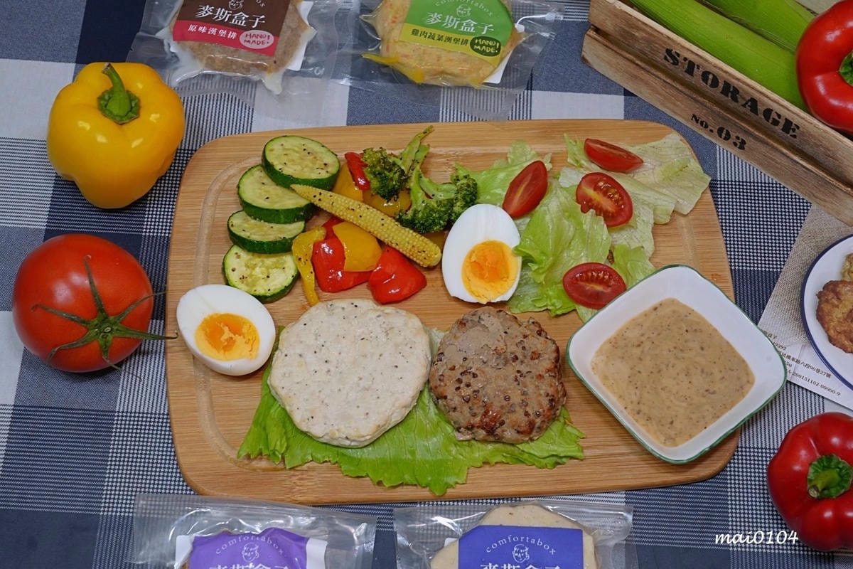 宅配美食｜麥斯盒子減醣手工漢堡排～單一包裝、加熱即食，健身、
