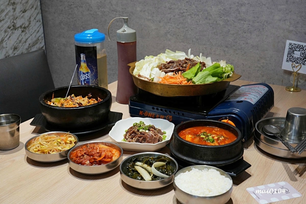 中壢韓式料理推薦｜馬柒韓式料理～麥茶、韓式小菜吃到飽，不收服
