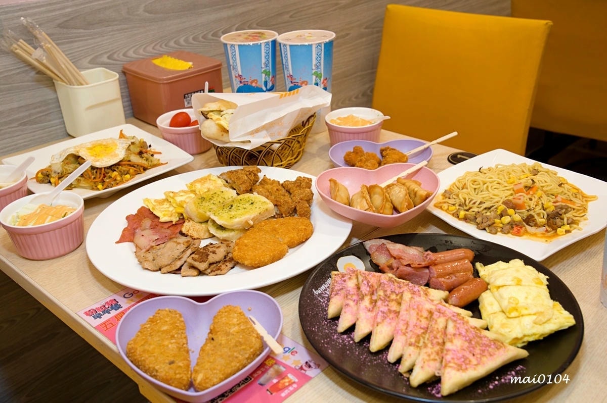 桃園美食｜粉紅豬早午餐～大業國小附近高CP值早午餐，內用、外