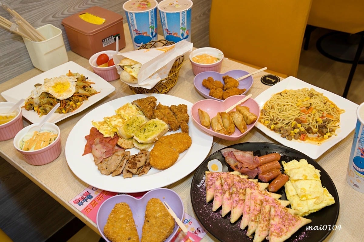 桃園美食｜粉紅豬早午餐～大業國小附近高CP值早午餐，內用、外