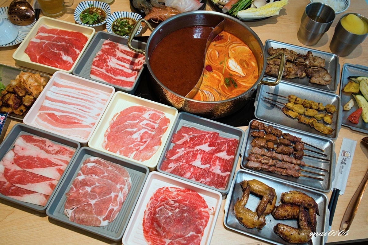 桃園火鍋吃到飽｜呀屋火鍋．烤串～不分平假日每人只要788元就