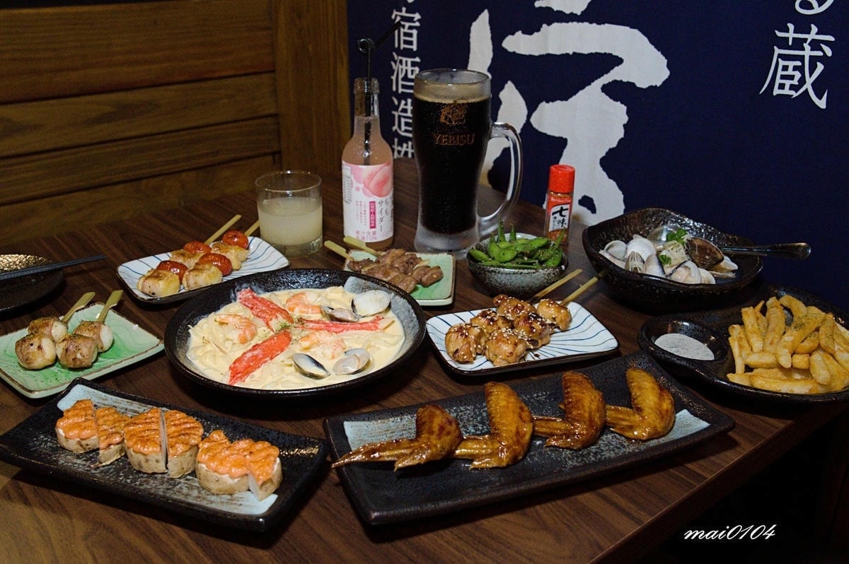 新北板橋｜老藏野炭火居酒屋～江子翠捷運站新開幕、宵夜串燒、不